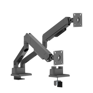 Monitor desk dual mount gas spring, 17-35" 16 kg
