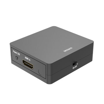 HDMI-jakaja, 1 HDMI-tulo, 2 HDMI-lähtöä, 10,2 Gbit/s, musta